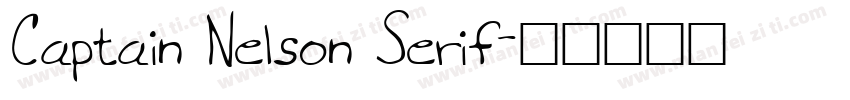 Captain Nelson Serif字体转换